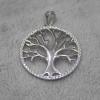 Tree of Life pendant with CZ 29mm + bail